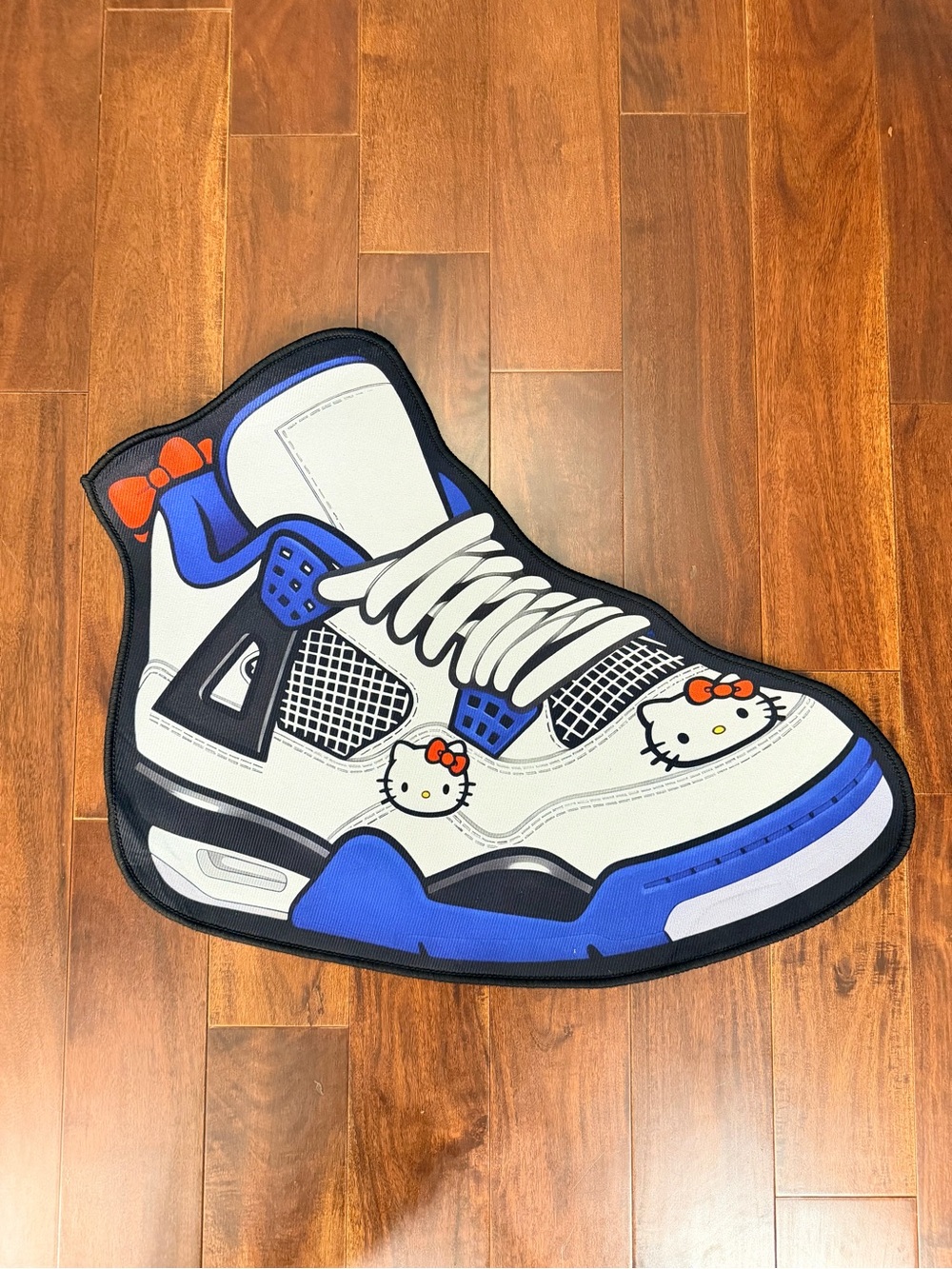Hello Kitty Sneaker Rug - White & Blue